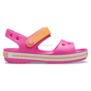 Sandale Crocs Crocband Sandal Roz - Electric Pink/Cantaloupe