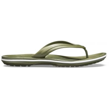 Slapi Crocs Crocband Flip Verde - Army Green/White ieftini