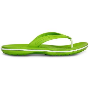 Slapi Crocs Crocband Flip Verde - Volt Green de firma originali