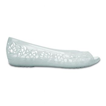 Balerini Crocs Isabella Jelly Flat Gri - Oyster With Glitter