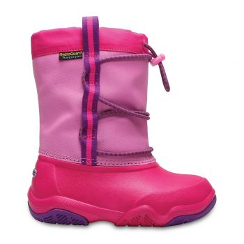 Cizme Crocs Swiftwater Waterproof Boot Roz - Party Pink ieftine