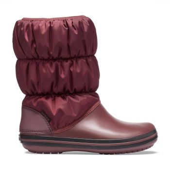 Cizme Crocs Winter Puff Boot Bordo - Burgundy/Black