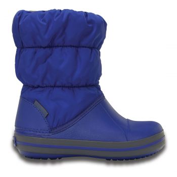 Cizme Crocs Winter Puff Boot Kids Albastru - Cerulean Blue ieftine