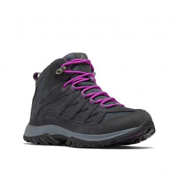 Columbia Crestwood Mid Waterproof Gri - Graphite Bright Plum