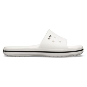 Papuci Crocs Crocband III Slide Alb - White/Black ieftini