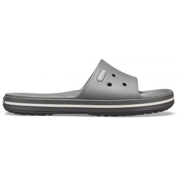 Papuci Crocs Crocband III Slide Gri - Slate Grey/White de firma originali