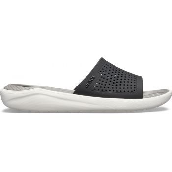 Papuci Crocs LiteRide Slide Negru - Black/Smoke