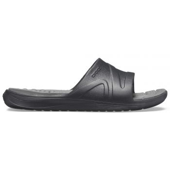 Papuci Crocs Reviva Slide Negru - Black/Slate Grey