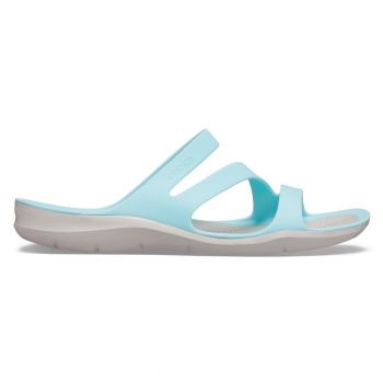 Papuci Crocs Swiftwater Sandal W Albastru - Ice Blue/Pearl White