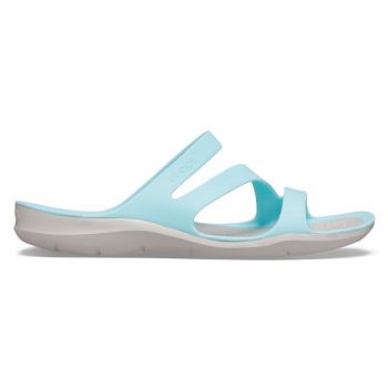 Papuci Crocs Swiftwater Sandal W Albastru - Ice Blue/Pearl White de firma originali