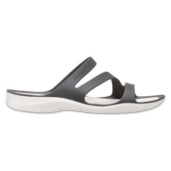 Papuci Crocs Swiftwater Sandal W Gri - Graphite/White