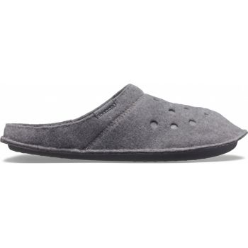 Papuci de casa Crocs Classic Slipper Gri - Charcoal/Charcoal ieftini