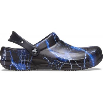 Saboti Crocs Bistro Graphic Clog Negru - Black/Lightning Bolts de firma originali