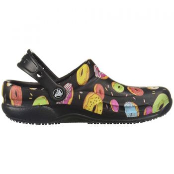 Saboti Crocs Bistro Graphic Clog Negru - Black/Multi Donuts