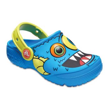 Saboti Crocs Boys' Fun Lab Clog Albastru - Ocean ieftini