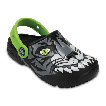 Saboti Crocs Boys' Fun Lab Clog Gri - Graphite de firma originali