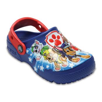 Saboti Crocs Boys' Fun Lab Paw Patrol Clog Albastru - Blue Jean