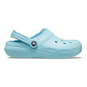 Saboti Crocs Classic Lined Clog Albastru - Pure Water