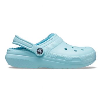 Saboti Crocs Classic Lined Clog Albastru - Pure Water ieftini