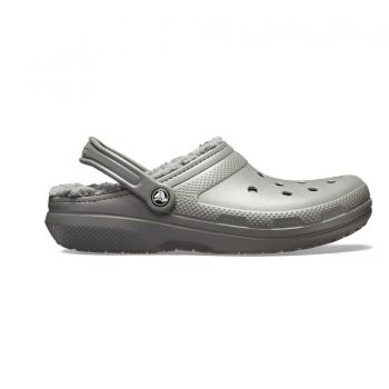 Saboti Crocs Classic Lined Clog Gri - Slate Grey/Smoke de firma originali