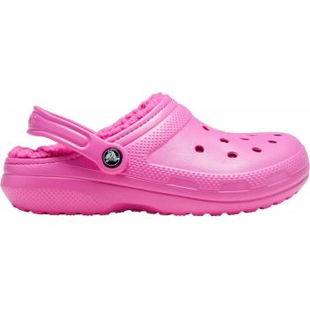 Saboti Crocs Classic Lined Clog Roz - Electric Pink de firma originali