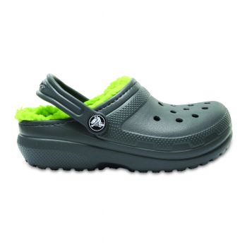 Saboti Crocs Classic Lined Kids Gri - Grey