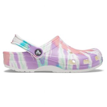 Saboti Crocs Classic Tie-Dye Graphic Clog Multicolor - Fresco/Multi ieftini