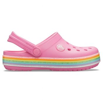 Saboti Crocs Crocband Rainbow Glitter Clog Roz - Pink Lemonade