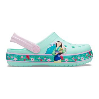 Saboti Crocs Fun Lab Disney Mulan Clog Verde - New Mint ieftini