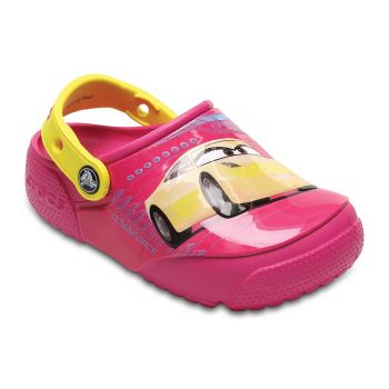 Saboti Crocs Fun Lab Lights Cars 3 Clog Roz - Candy Pink ieftini