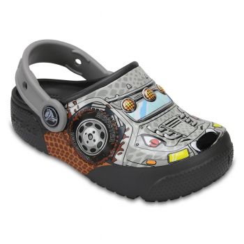 Saboti Crocs Fun Lab Lights Clog Gri - Monster Truck/Graphite