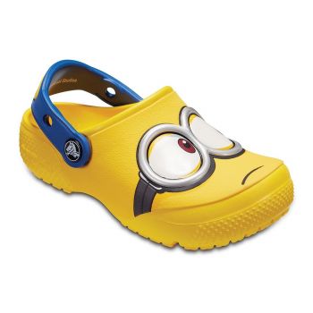 Saboti Crocs Fun Lab Minions Clog Galben - Yellow ieftini