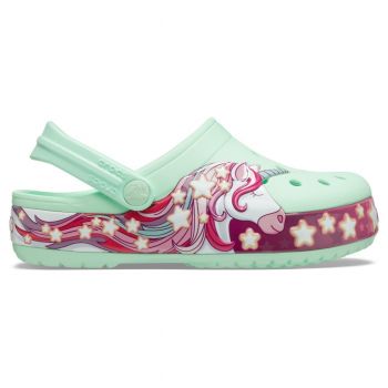 Saboti Crocs Fun Lab Unicorn Band Clog Verde - Neo Mint