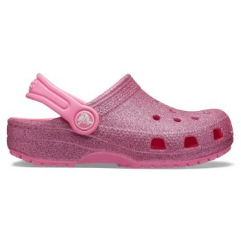 Saboti Crocs Kids' Classic Glitter Clog Roz - Pink Lemonade