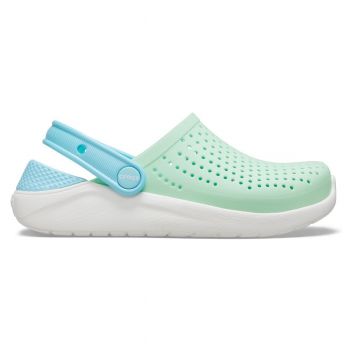 Saboti Crocs Kids' LiteRide Clog Verde - Neo Mint/White