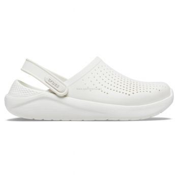 Saboti Crocs LiteRide Clog Alb - Almost White/Almost White de firma originali