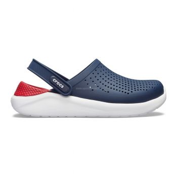 Saboti Crocs LiteRide Clog Albastru - Navy/Pepper ieftini