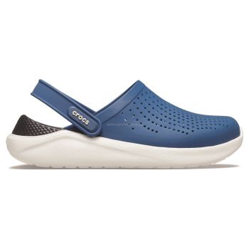 Saboti Crocs LiteRide Clog Albastru - Vivid Blue/Almost White de firma originali