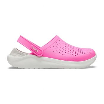 Saboti Crocs LiteRide Clog Roz - Electric Pink/White de firma originali