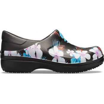 Saboti Crocs Neria Pro II Graphic Clog Negru - Tropical Floral/Black de firma originali