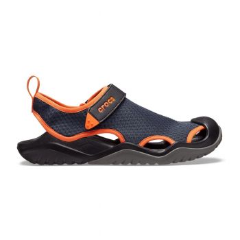 Sandale Crocs Swiftwater Mesh Deck Sandal Albastru - Navy/Tangerine