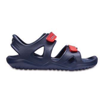 Sandale Crocs Swiftwater River Sandal Kids Albastru - Navy/Flame ieftine