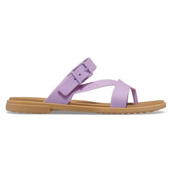 Sandale Crocs Tulum Toe Post Sandal Mov - Orchid