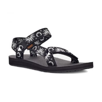 Sandale Teva Original Universal Women Negru - Sun and Moon Black/White ieftine