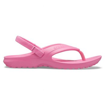 Slapi Crocs Classic Flip Kids Roz - Pink Lemonade de firma originali
