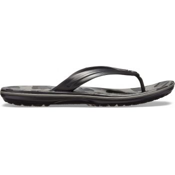 Slapi Crocs Crocband Seasonal Graphic Flip Gri - Slate Grey/Black