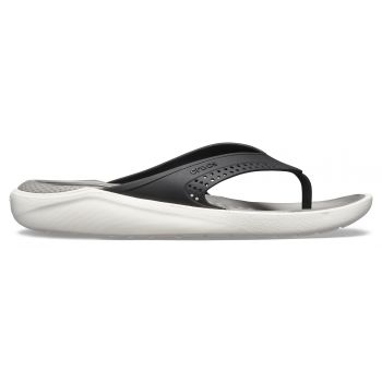 Slapi Crocs LiteRide Flip Negru - Black/Smoke ieftini