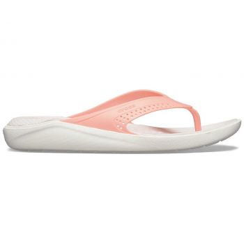 Slapi Crocs LiteRide Flip Pepene - Melon/White de firma originali