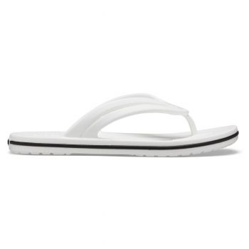 Slapi Crocs Women's Crocband Flip Alb - White