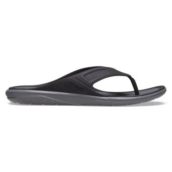 Șlapi Crocs Men's Swiftwater Wave Flip Negru - Black/Slate Grey